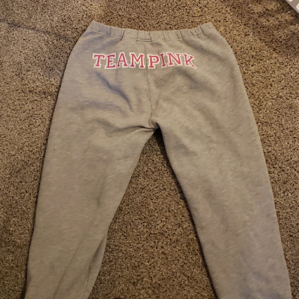 Pink sweat pants